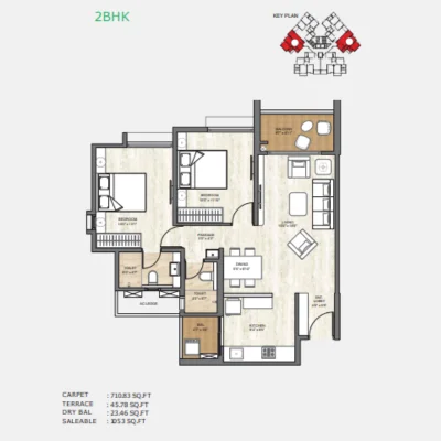 Wellington 2 BHK