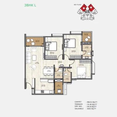 Wellington 3BHK L