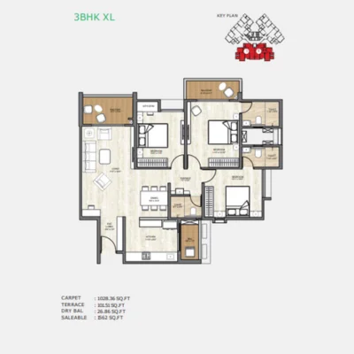 Wellington 3BHK XL